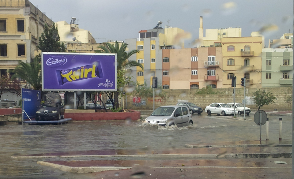 deště na Maltě
