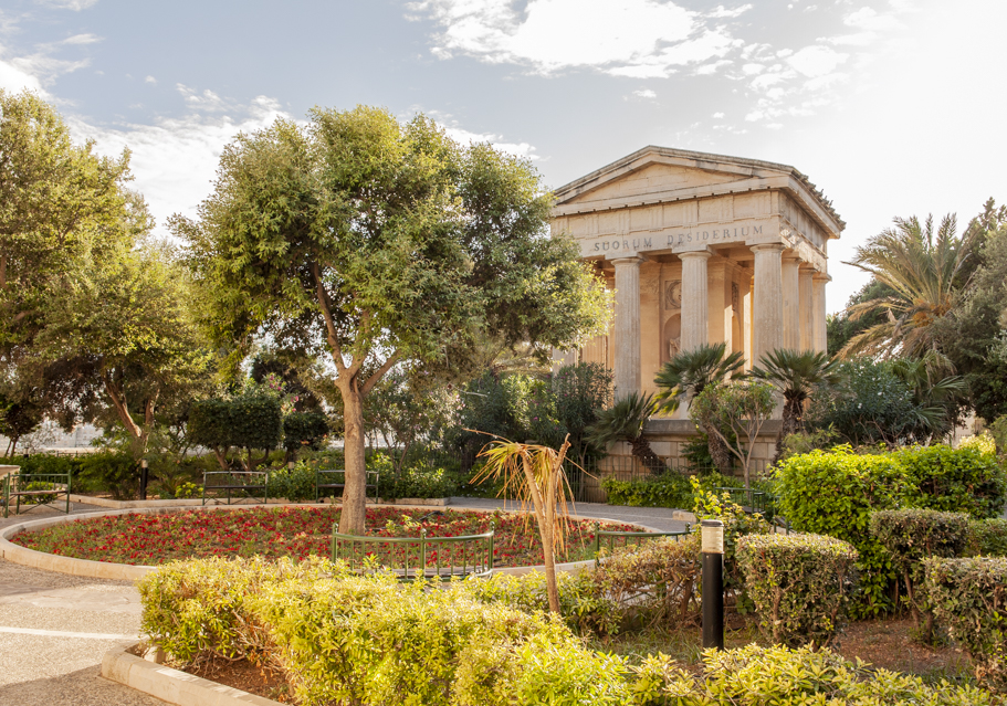 Lower Barrakka Gardens, zahrady Valletta
